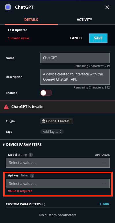 Figure 11: Provide OpenAI API key